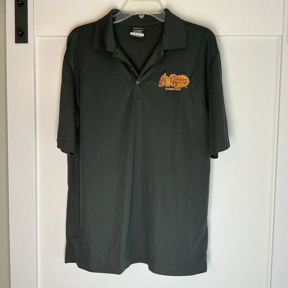 Nike‎ Cracker Barrel Restaurant Store Employee Polo Shirt M Work Team Uniform